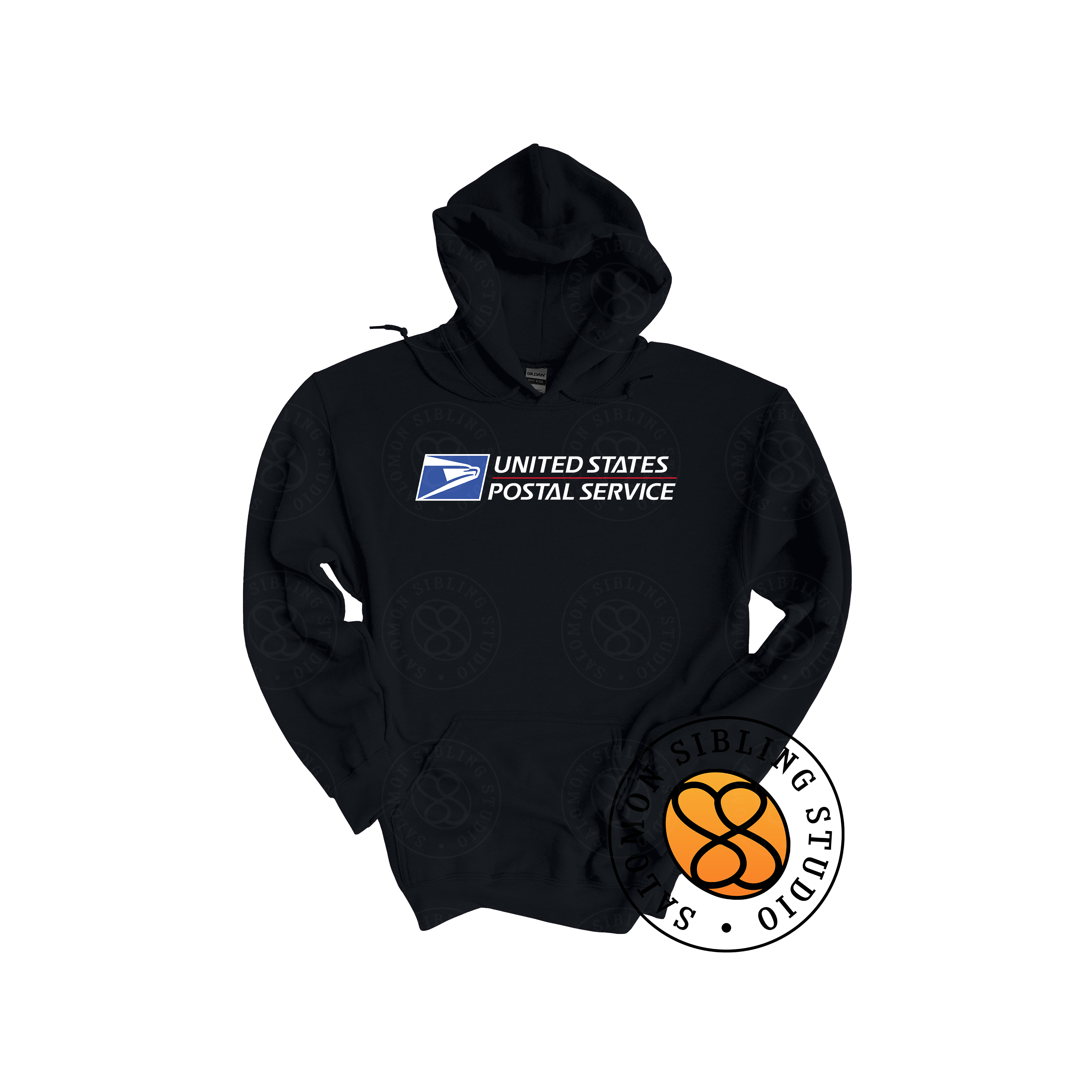 Hoodie Pullover Embroidery Full Color Logo (White Letters)
