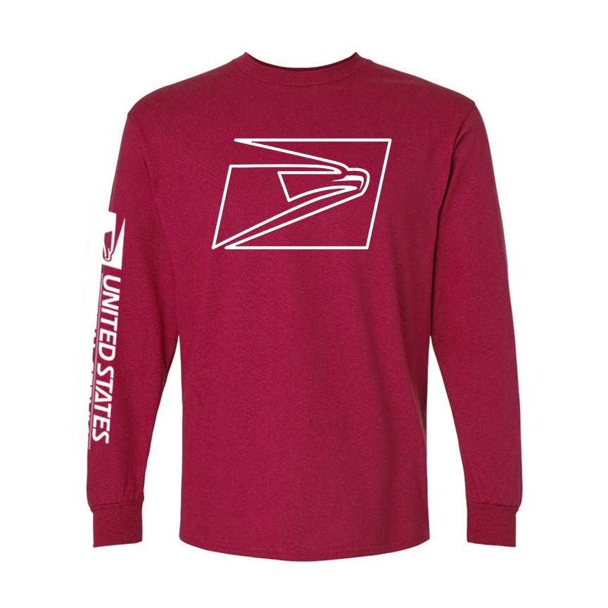 T-Shirt Long Sleeve Ultra Cotton Big Eagle, Postal logo Sleeve