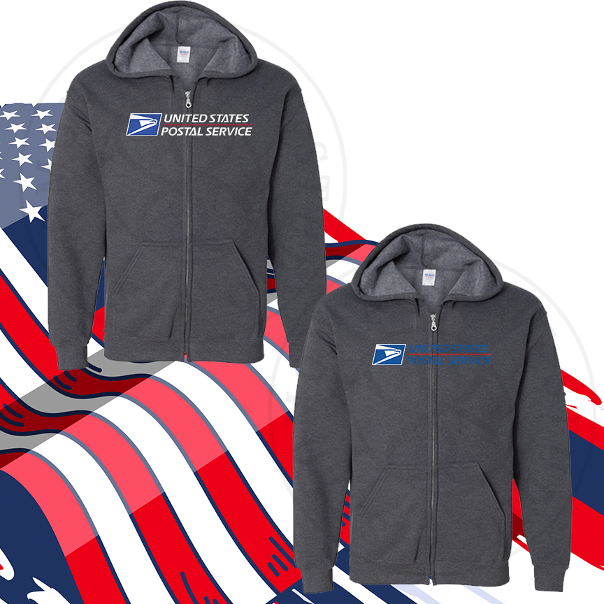 Hoodie Full-Zip  Texture/ Flock Full Color Logo