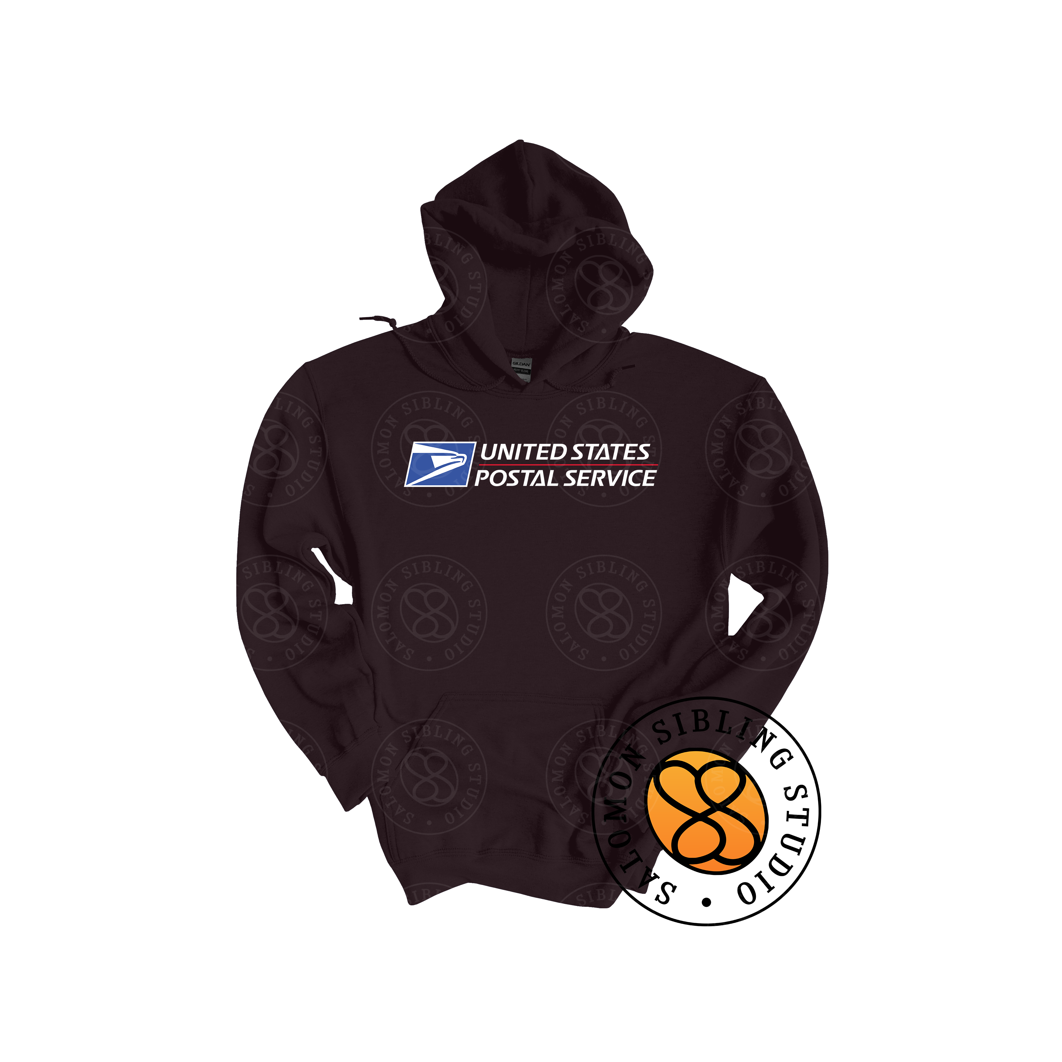 Hoodie Pullover Embroidery Full Color Logo (White Letters)