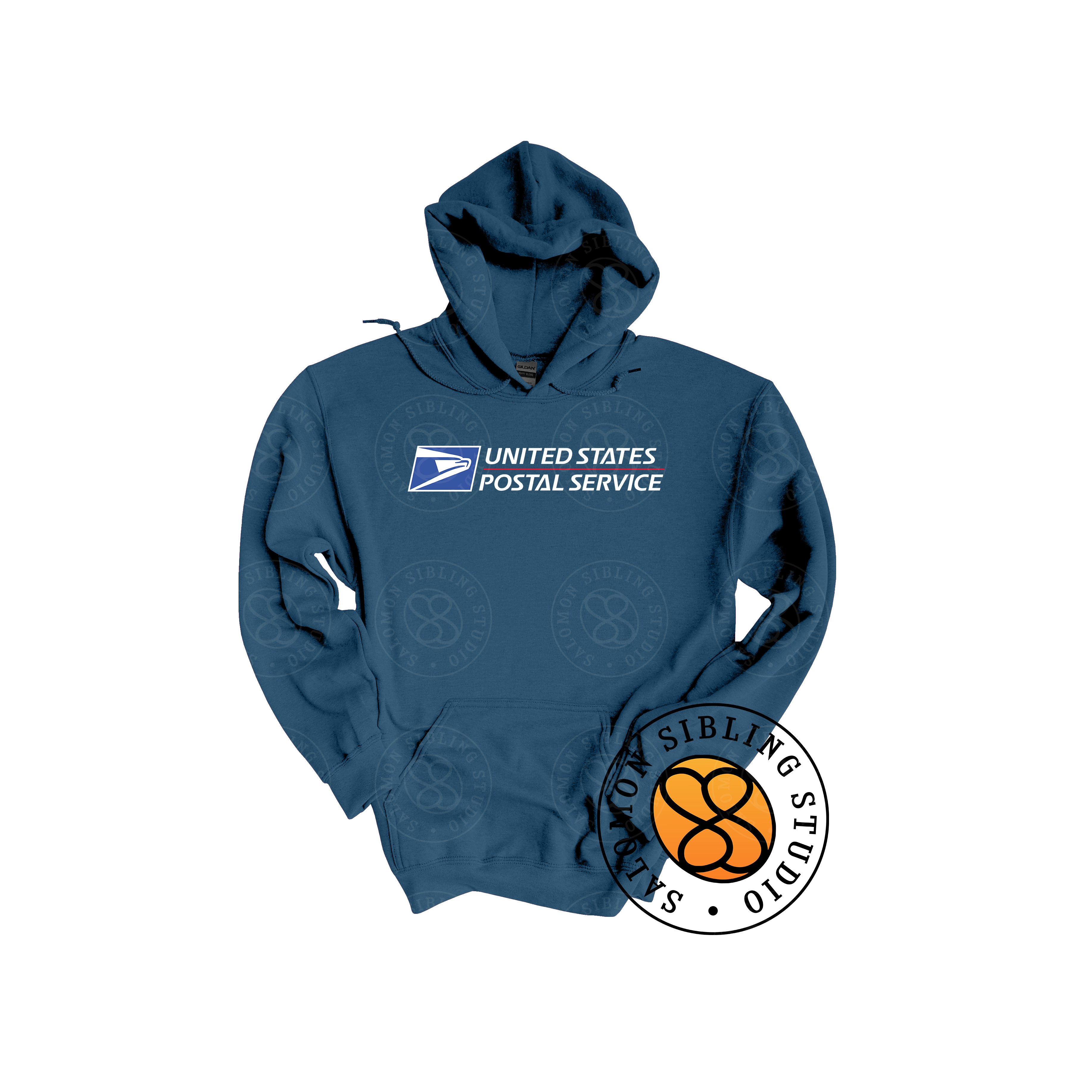 Hoodie Pullover Embroidery Full Color Logo (White Letters)