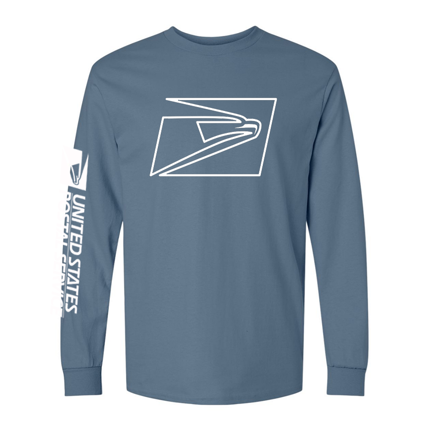 T-Shirt Long Sleeve Ultra Cotton Big Eagle, Postal logo Sleeve