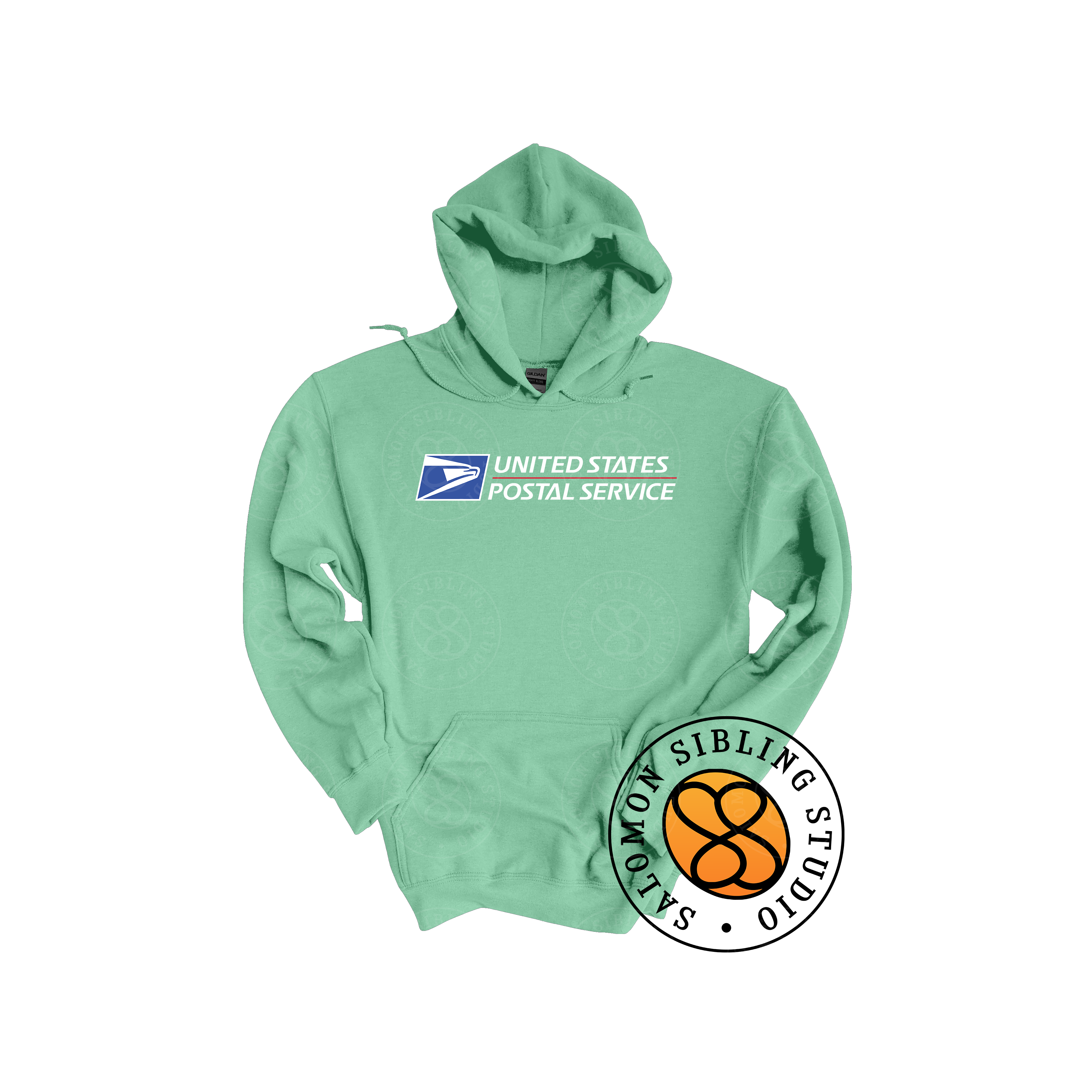 Hoodie Pullover Embroidery Full Color Logo (White Letters)