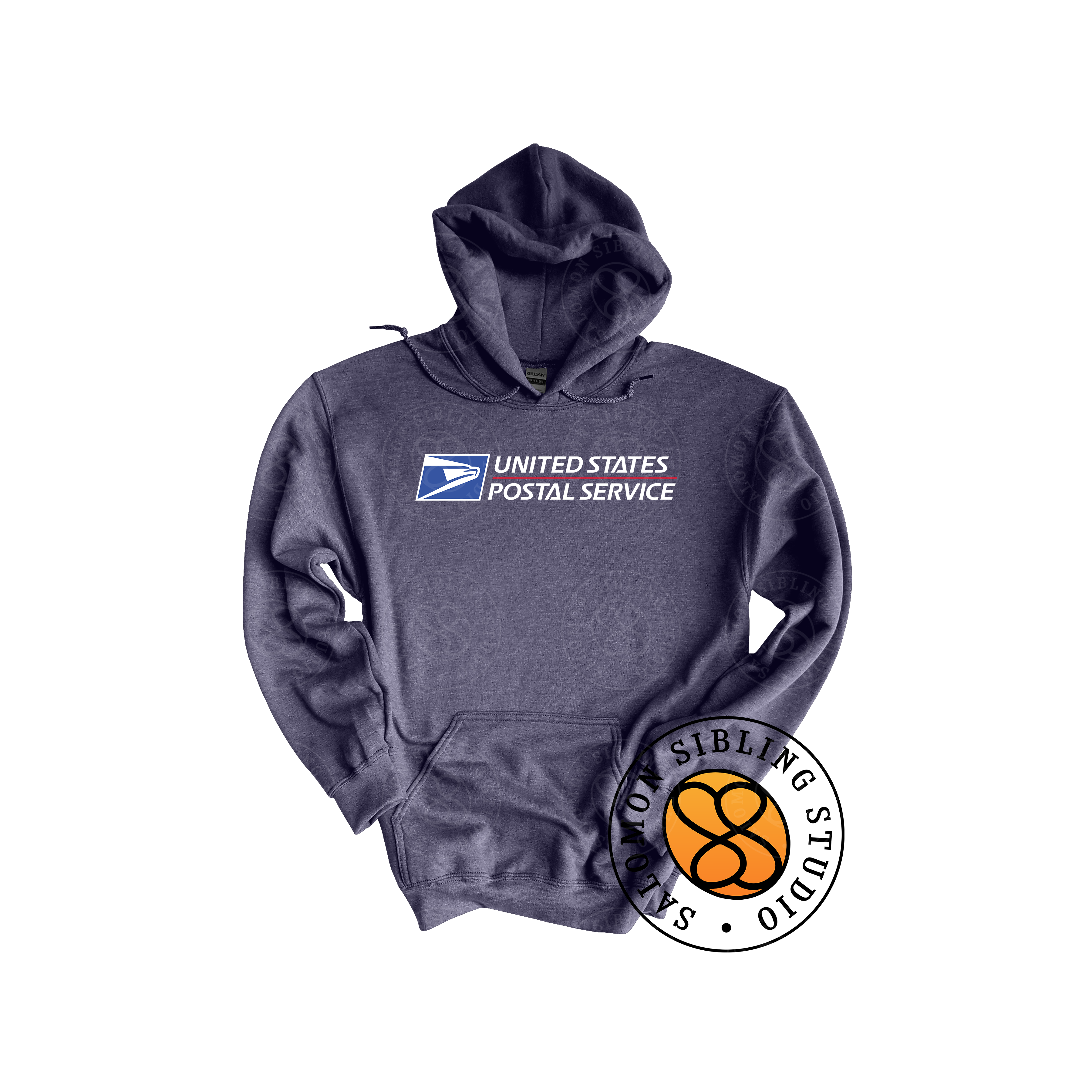 Hoodie Pullover Embroidery Full Color Logo (White Letters)