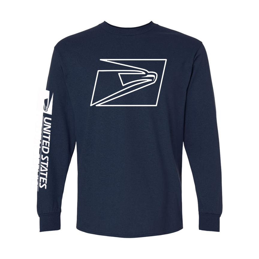 T-Shirt Long Sleeve Ultra Cotton Big Eagle, Postal logo Sleeve