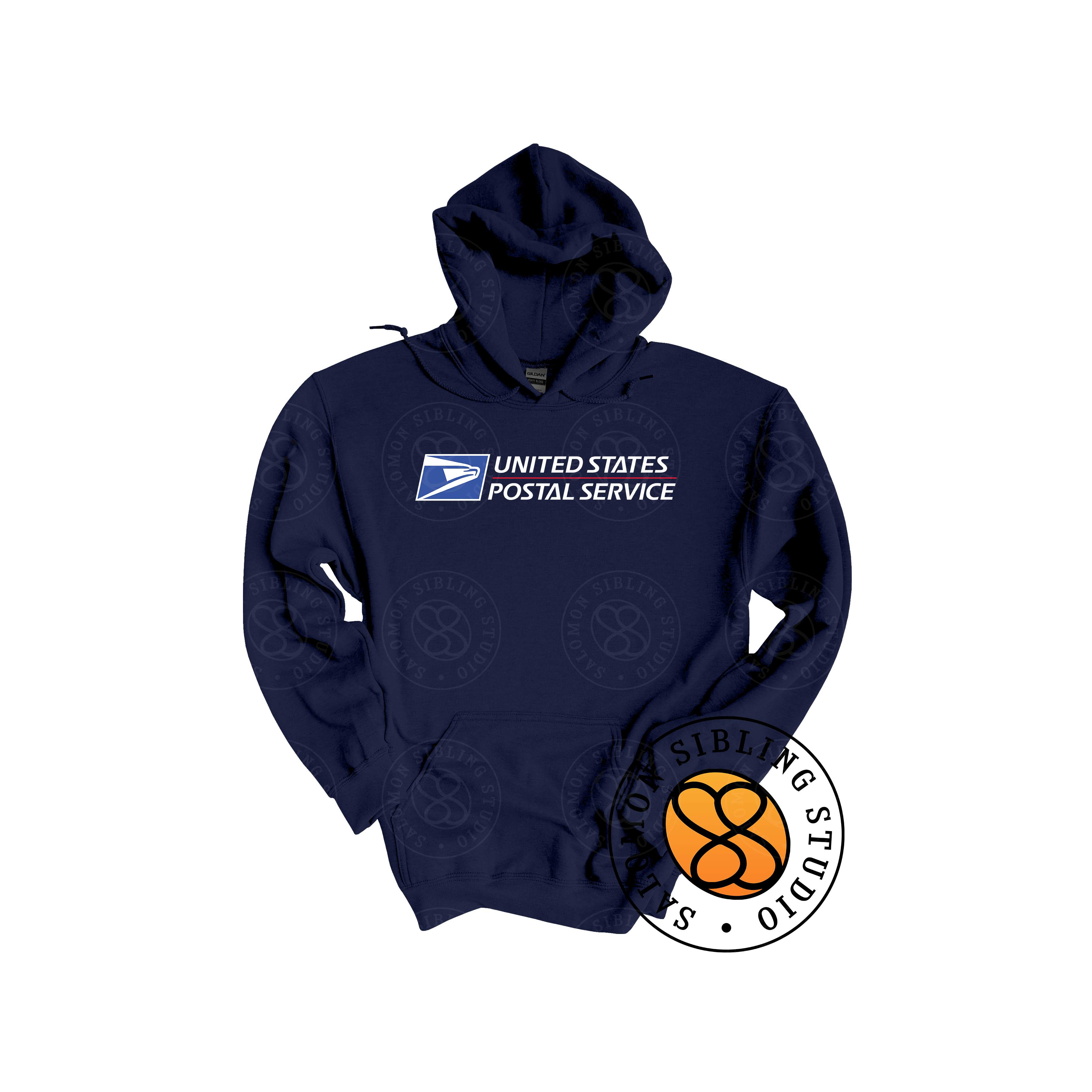 Hoodie Pullover Embroidery Full Color Logo (White Letters)