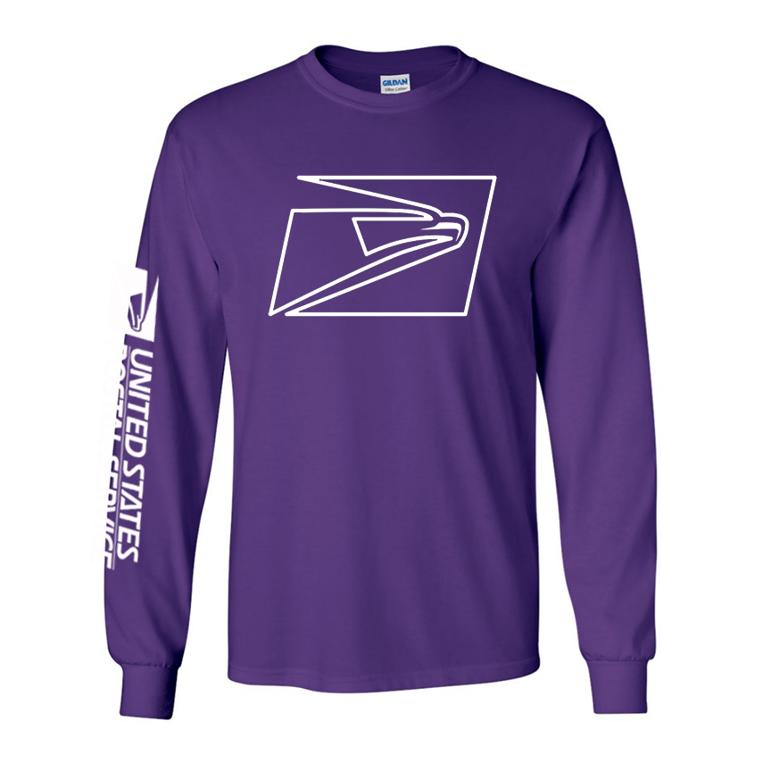 T-Shirt Long Sleeve Ultra Cotton Big Eagle, Postal logo Sleeve