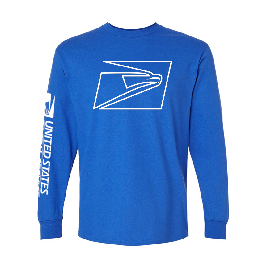 T-Shirt Long Sleeve Ultra Cotton Big Eagle, Postal logo Sleeve