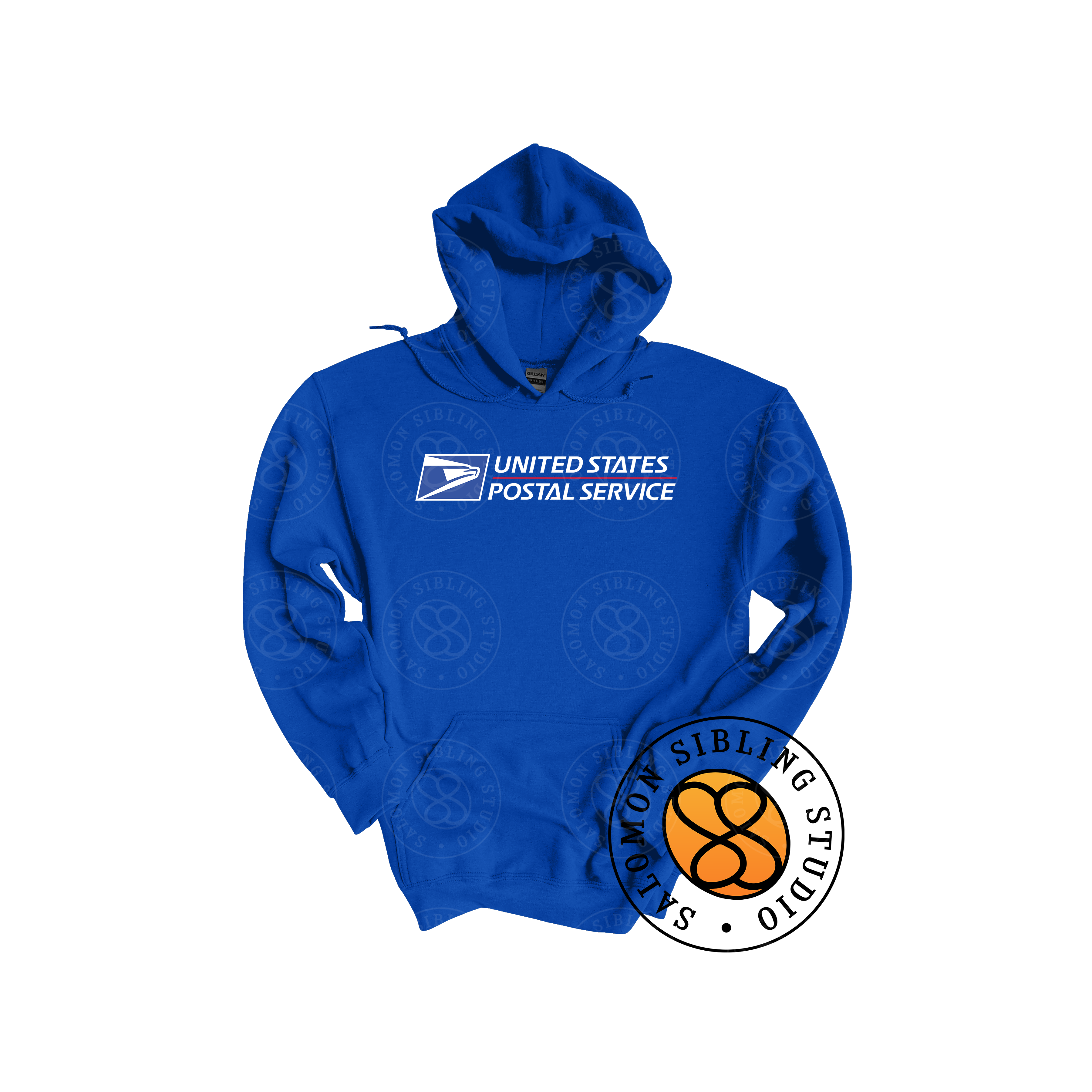 Hoodie Pullover Embroidery Full Color Logo (White Letters)