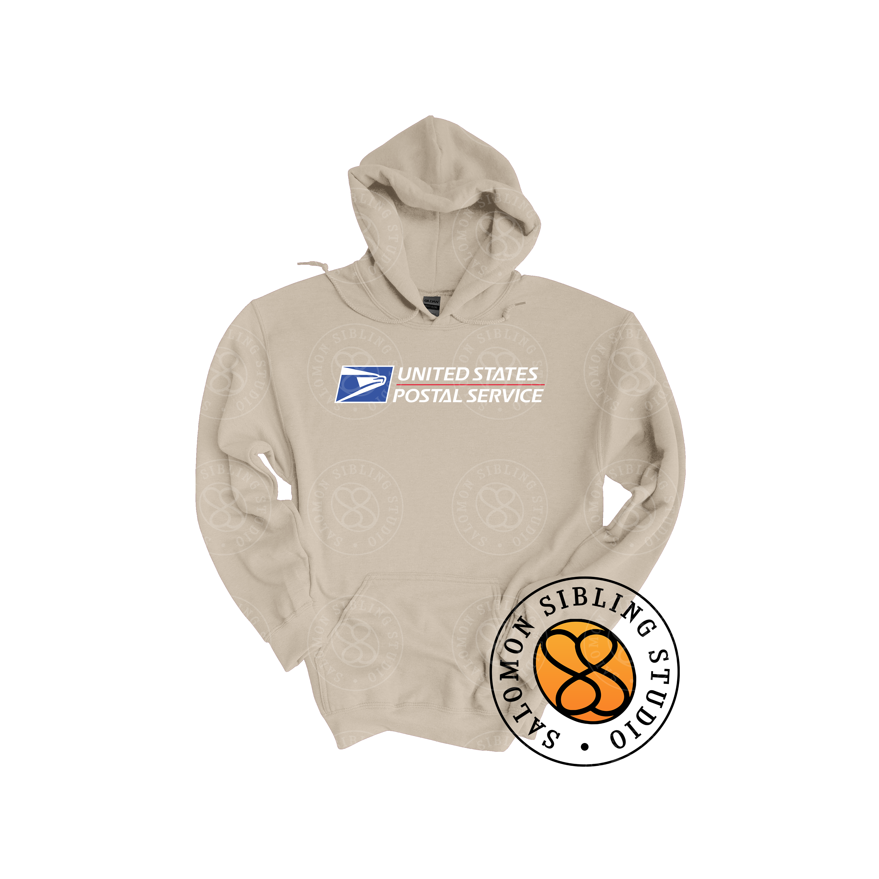 Hoodie Pullover Embroidery Full Color Logo (White Letters)