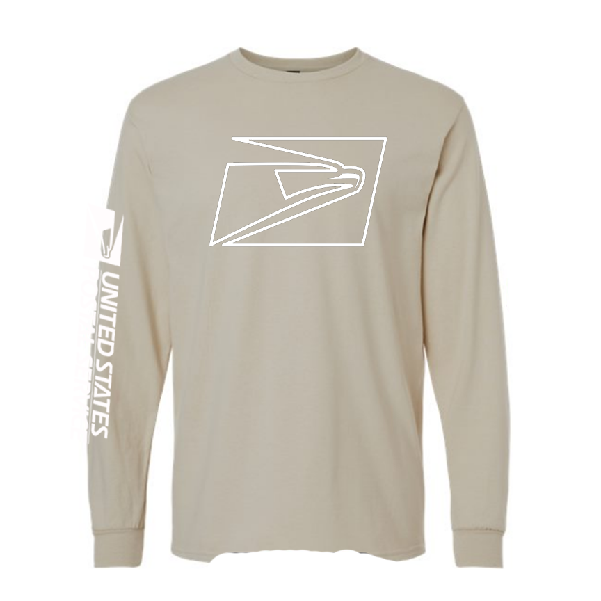 T-Shirt Long Sleeve Ultra Cotton Big Eagle, Postal logo Sleeve