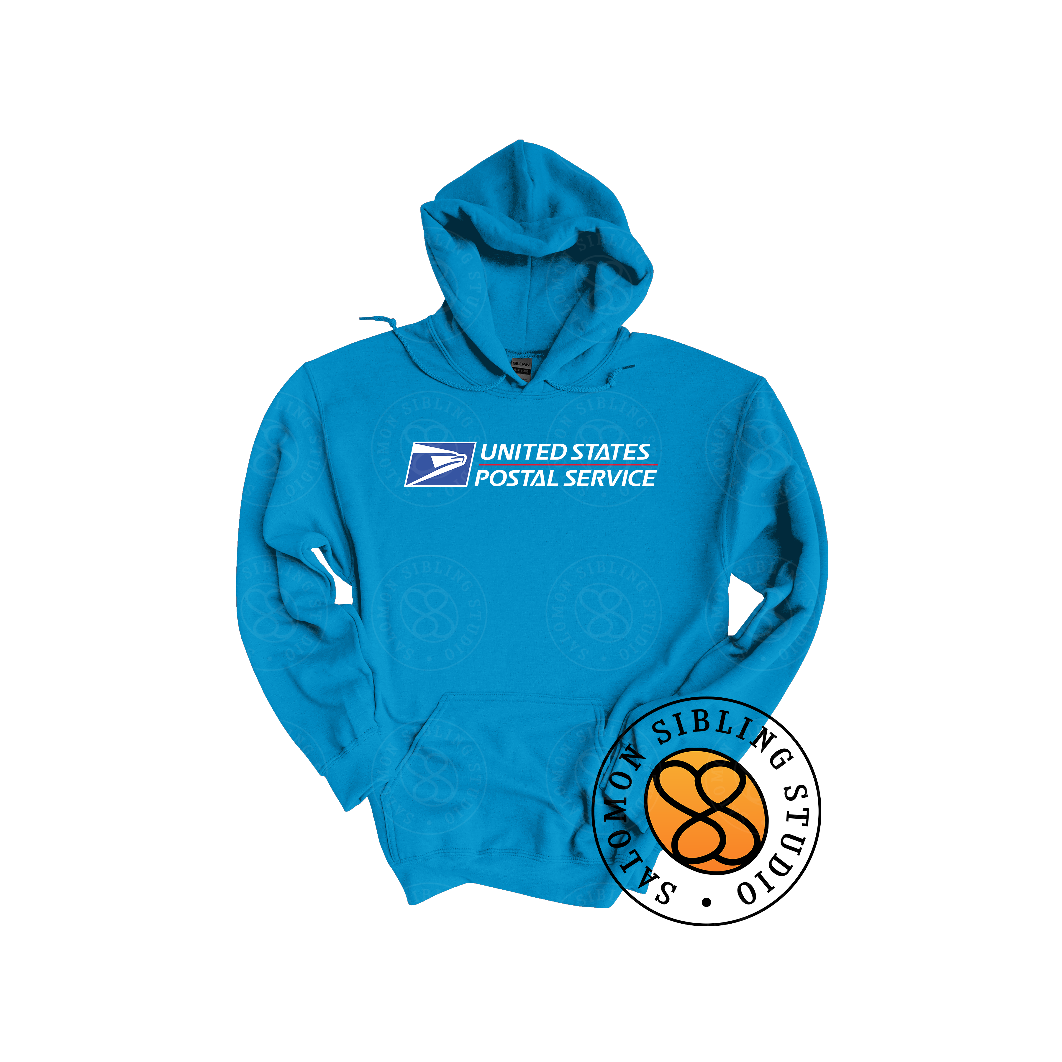 Hoodie Pullover Embroidery Full Color Logo (White Letters)