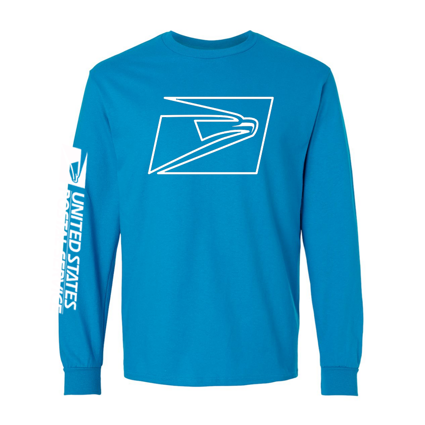 T-Shirt Long Sleeve Ultra Cotton Big Eagle, Postal logo Sleeve