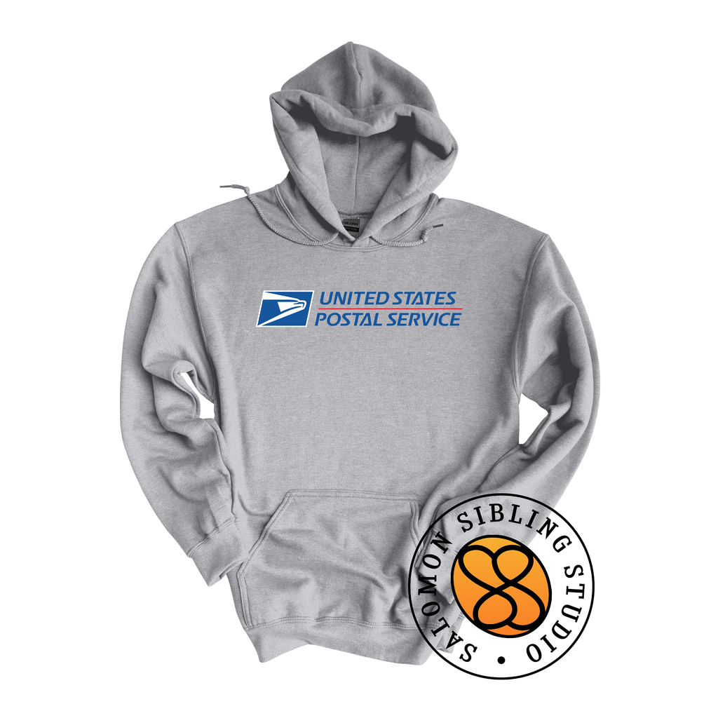 Hoodie Pullover Embroidery Full Color Logo (Blue Letters)