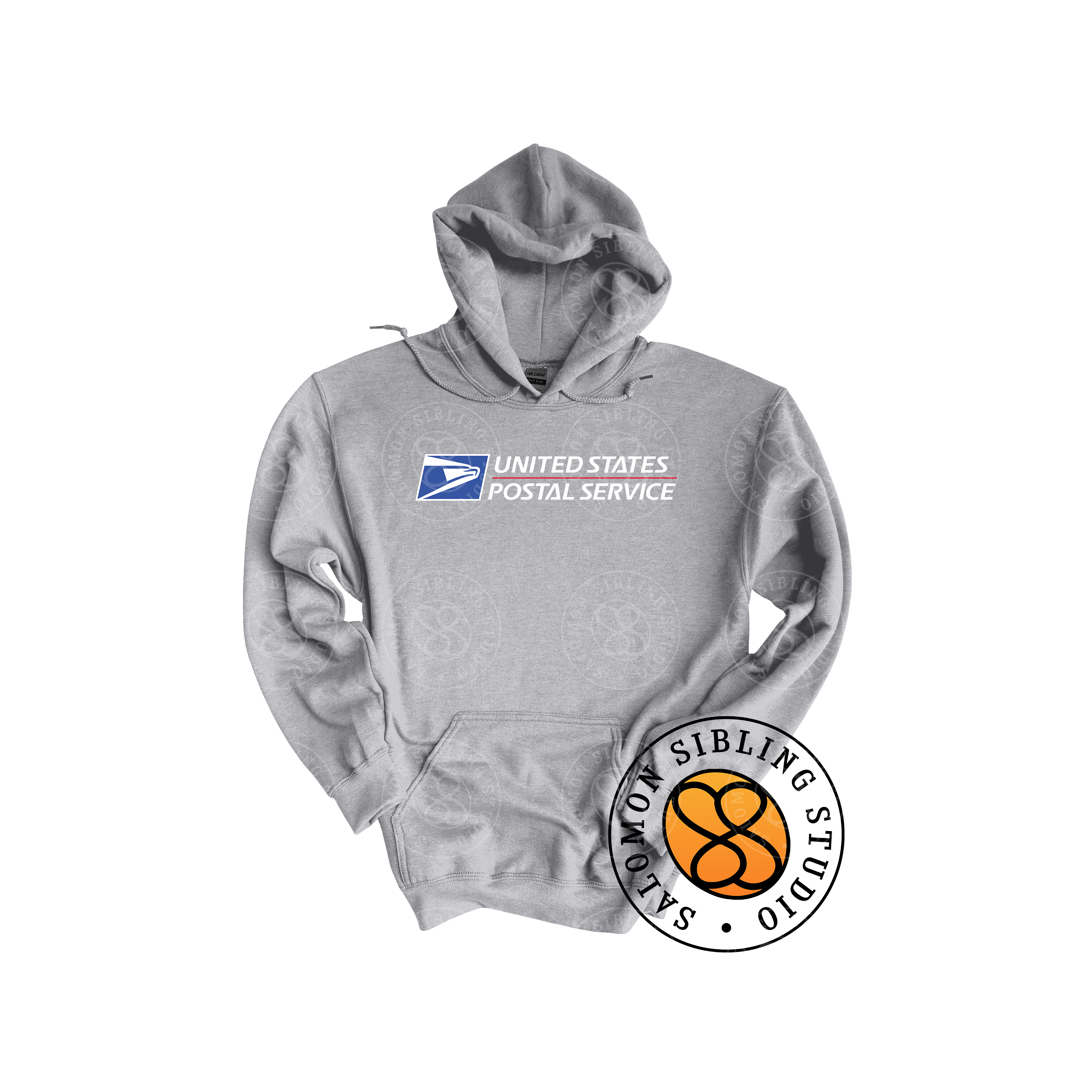Hoodie Pullover Embroidery Full Color Logo (White Letters)