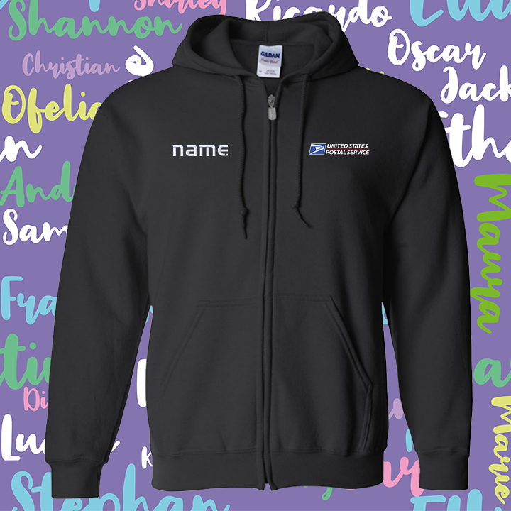 Hoodie Personalized Full-Zip Sweatshirt Embroidery logo and name!