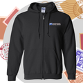 Hoodie Full-Zip Sweatshirt Embroidery Pocket Size