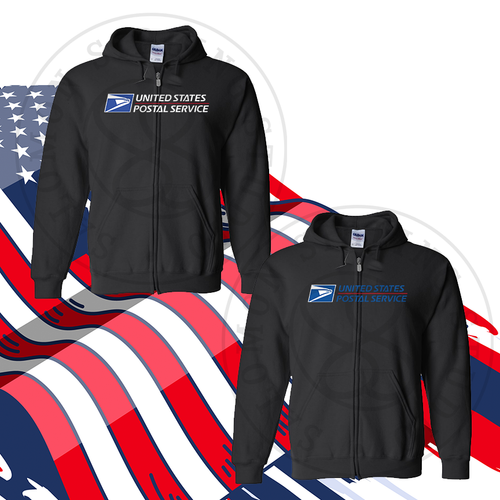 Hoodie Full-Zip  Texture/ Flock Full Color Logo