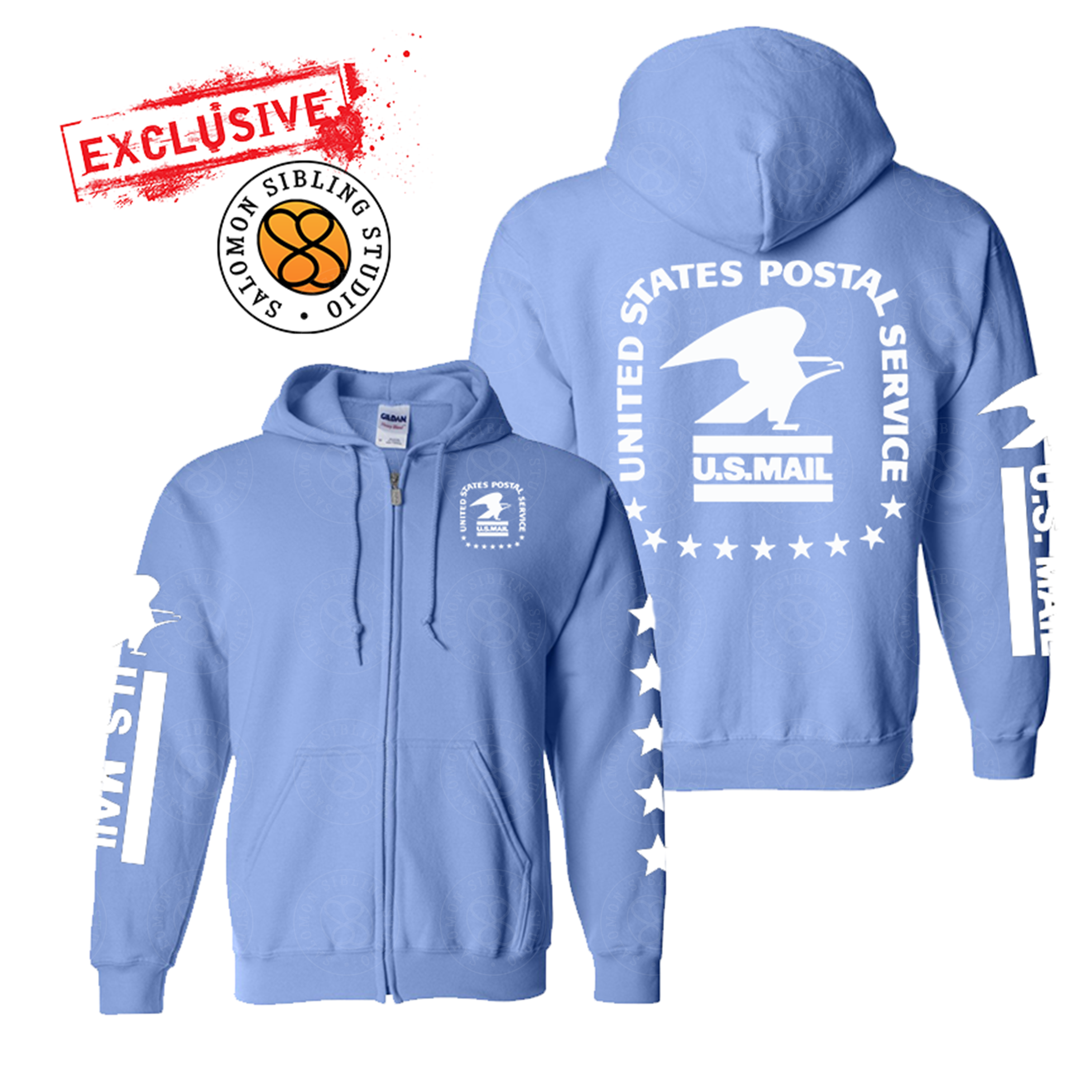 Hoodie Full-Zip USPS OLD LOGO Sweatshirt