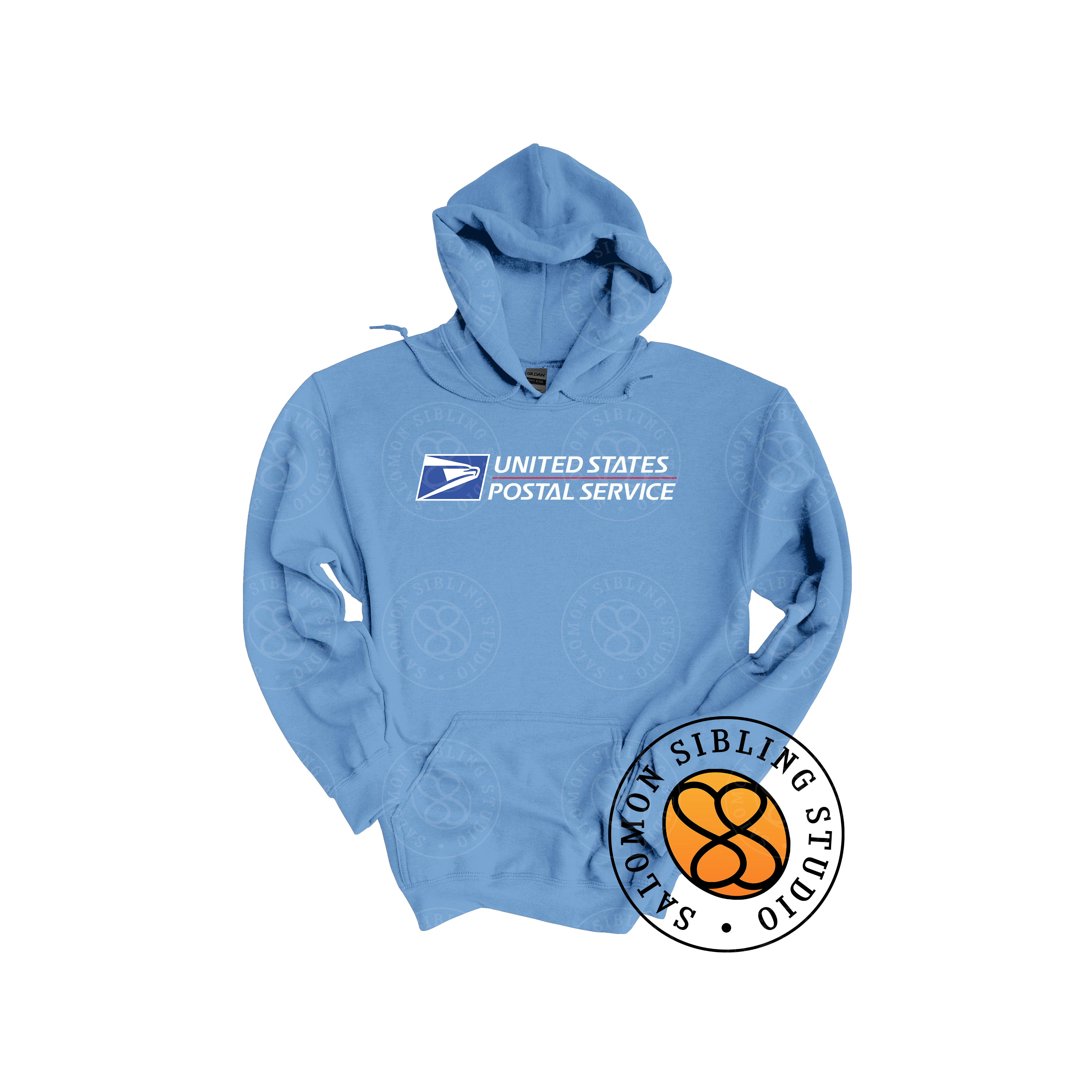 Hoodie Pullover Embroidery Full Color Logo (White Letters)