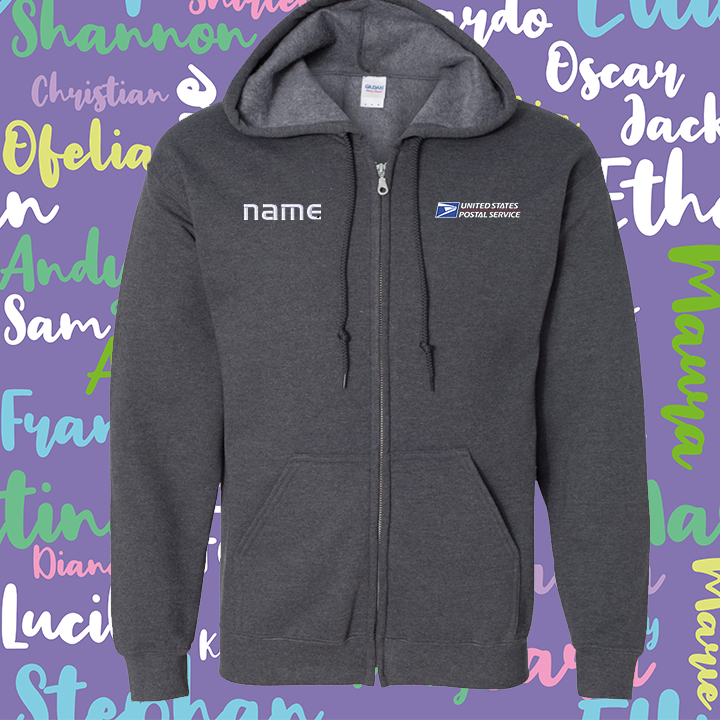 Hoodie Personalized Full-Zip Sweatshirt Embroidery logo and name!