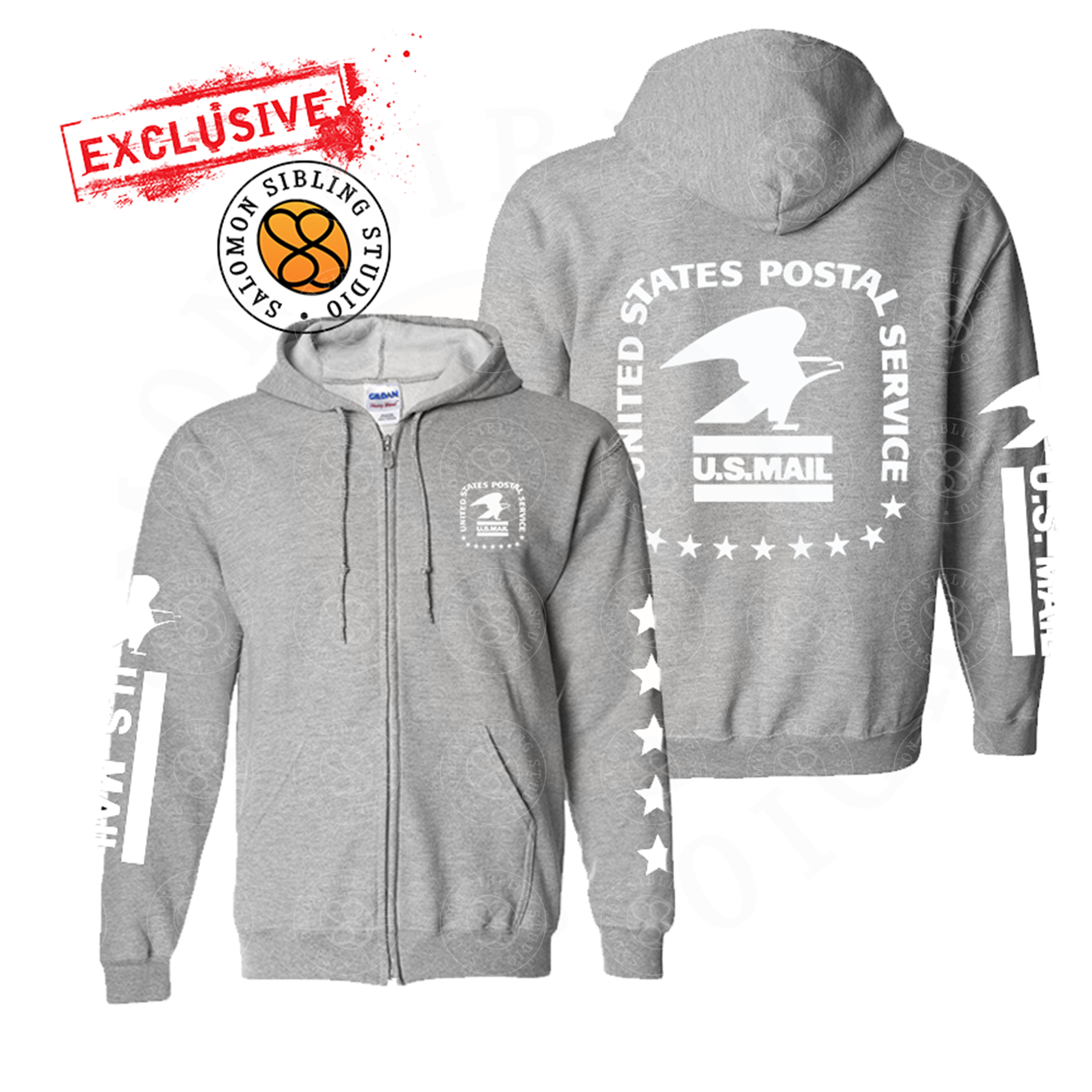 Hoodie Full-Zip USPS OLD LOGO Sweatshirt