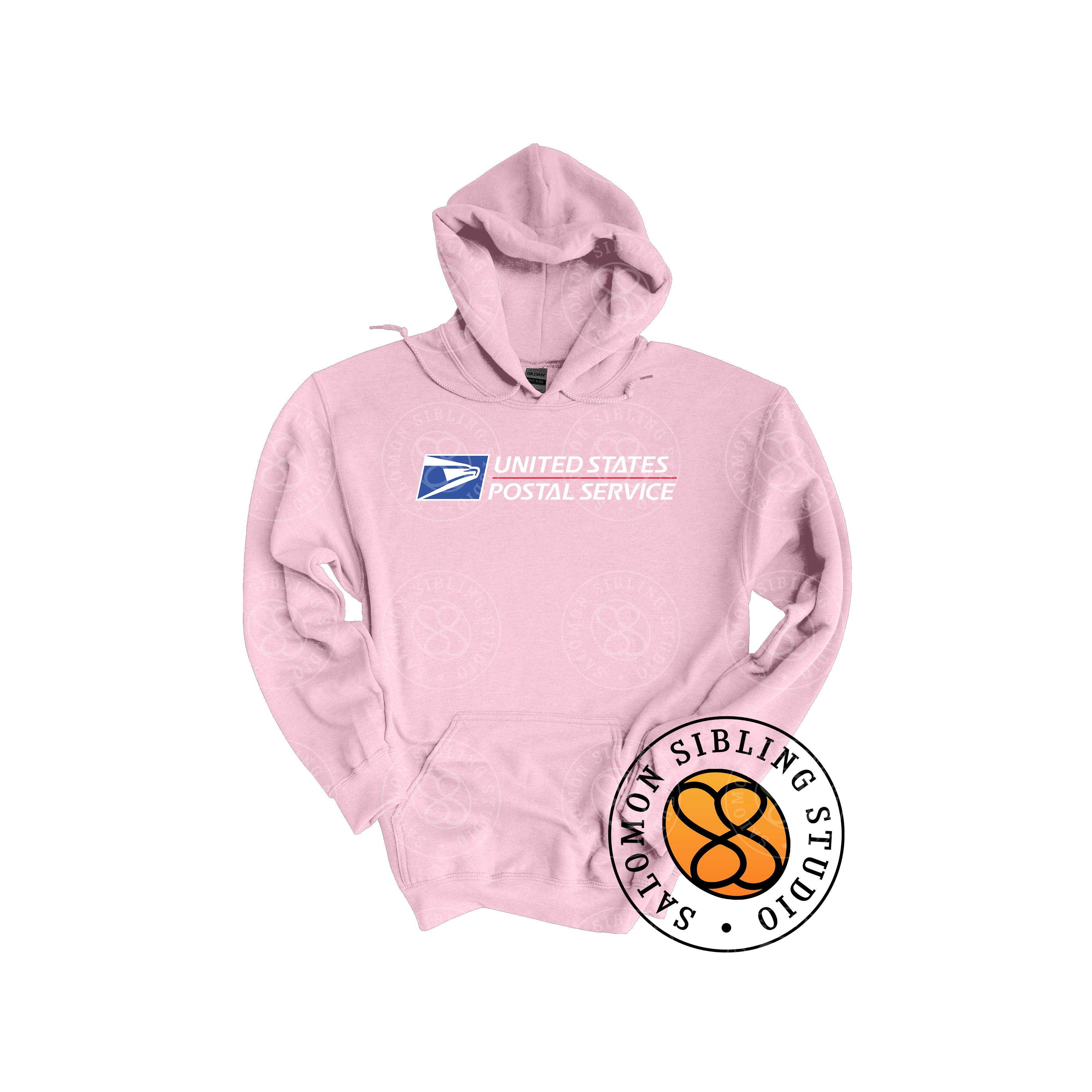 Hoodie Pullover Embroidery Full Color Logo (White Letters)