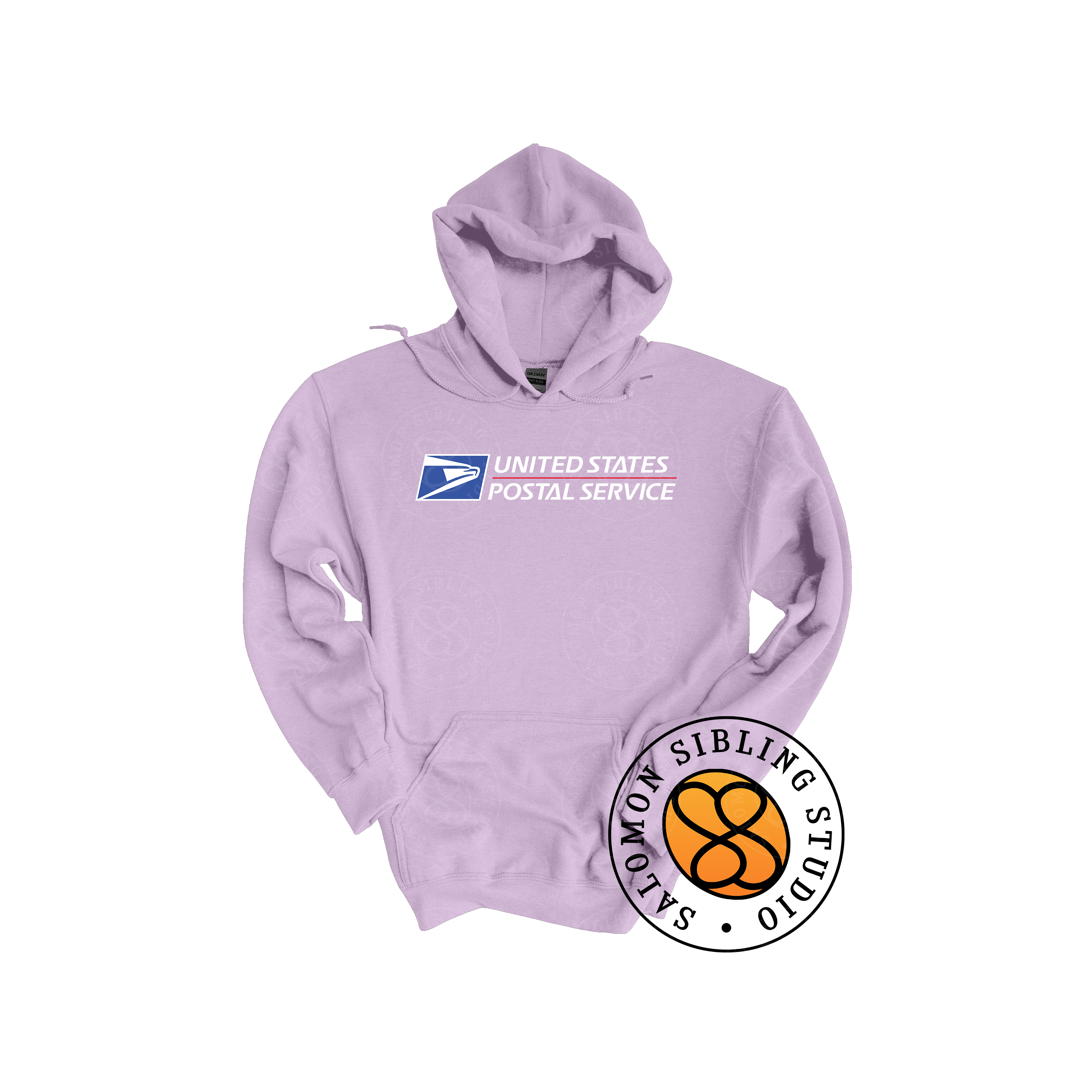 Hoodie Pullover Embroidery Full Color Logo (White Letters)
