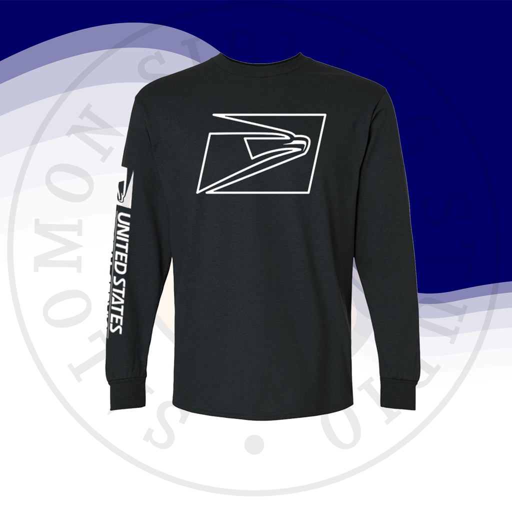T-Shirt Long Sleeve Ultra Cotton Big Eagle, Postal logo Sleeve