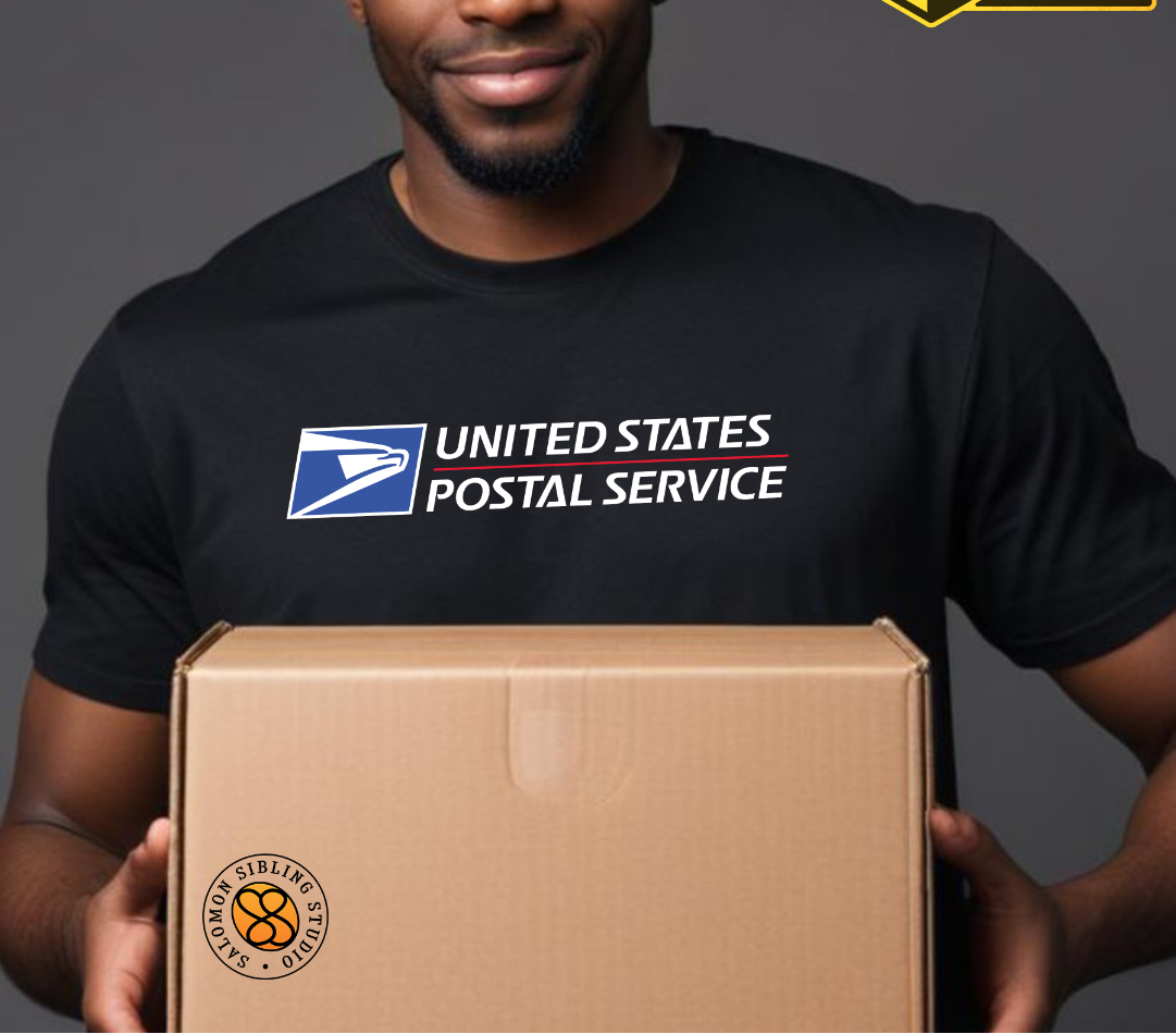 T-shirt Softstyle Postal Full Color Logo White lettering