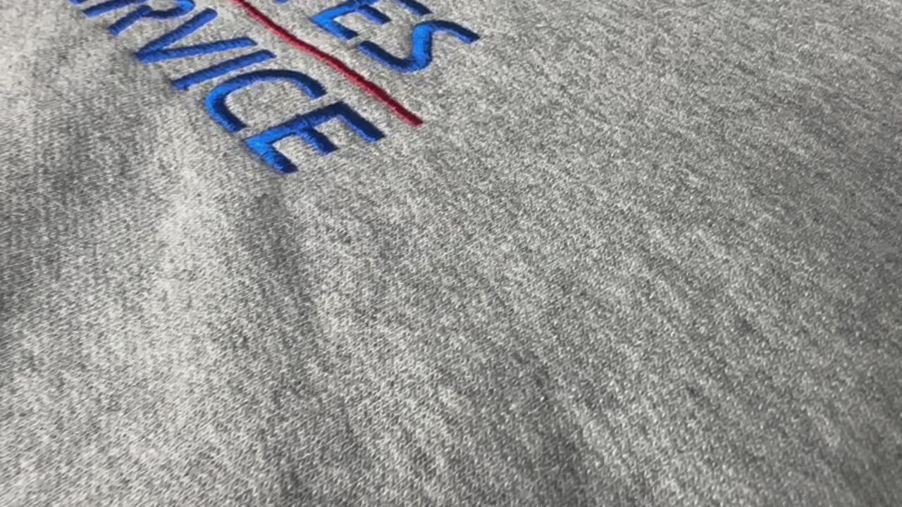 Sweatshirt Crewneck Full Color Embroidery Logo