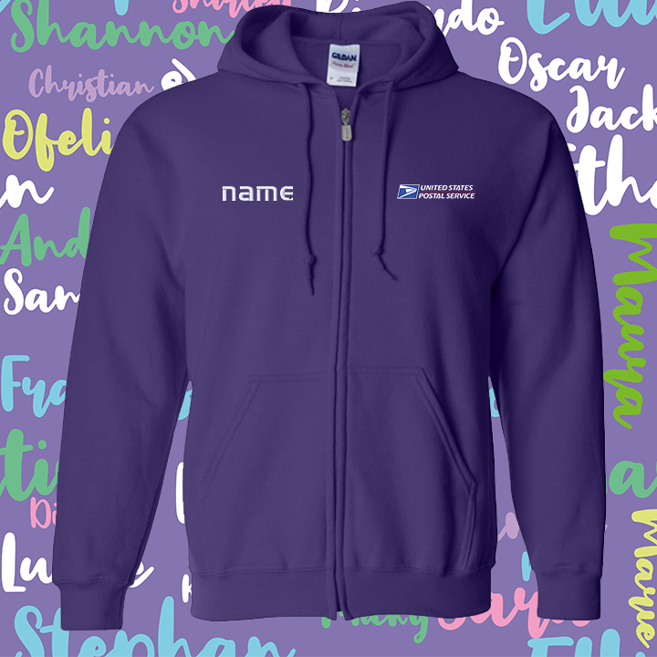 Hoodie Personalized Full-Zip Sweatshirt Embroidery logo and name!