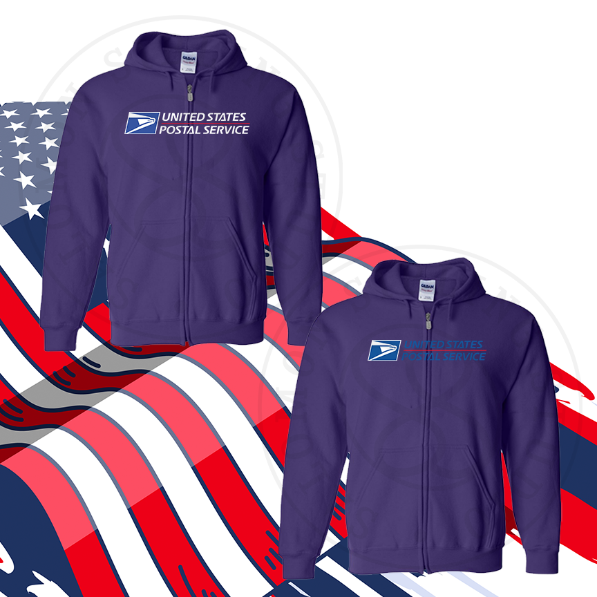 Hoodie Full-Zip  Texture/ Flock Full Color Logo