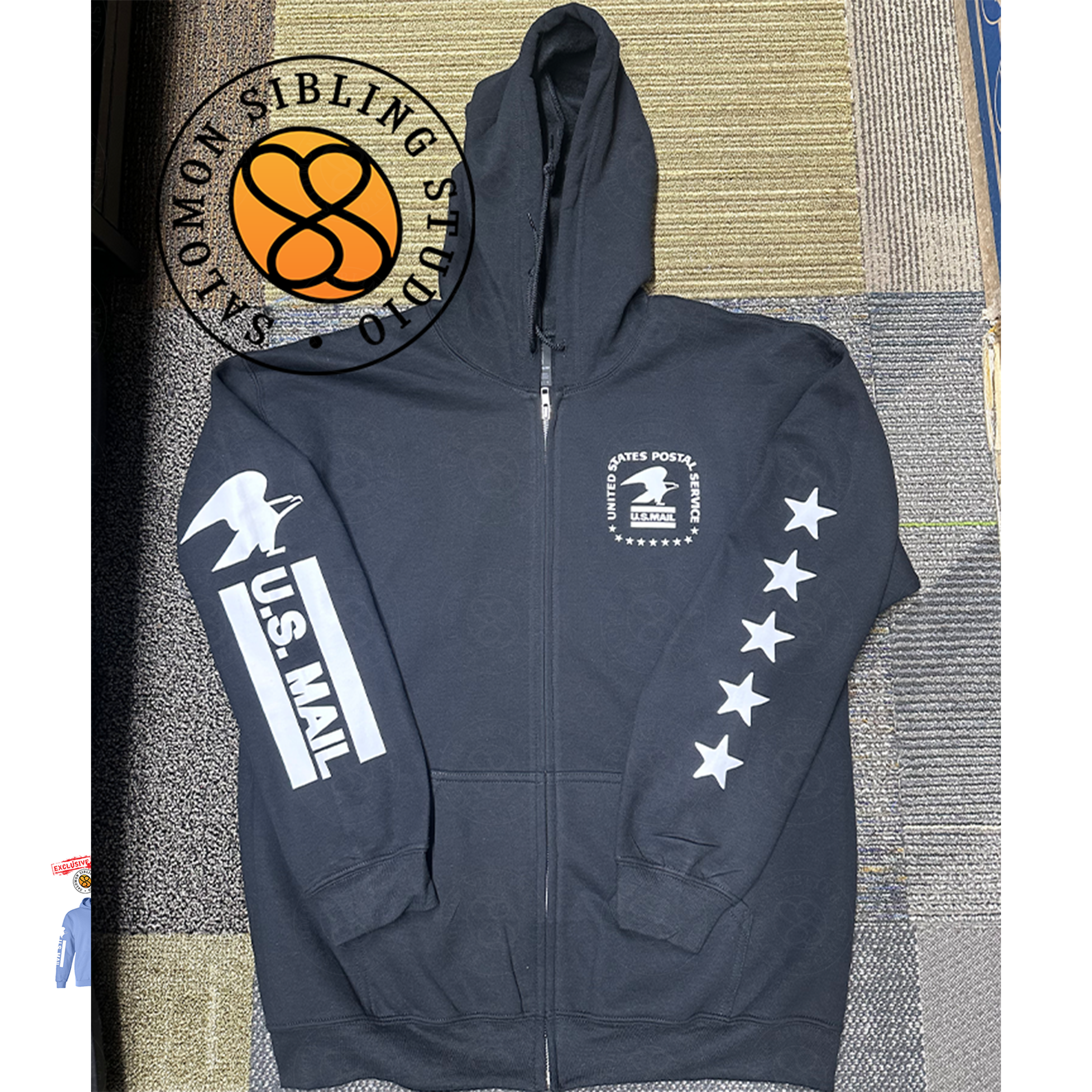 Hoodie Full-Zip USPS OLD LOGO Sweatshirt