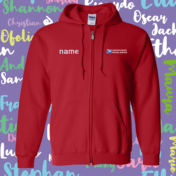 Hoodie Personalized Full-Zip Sweatshirt Embroidery logo and name!
