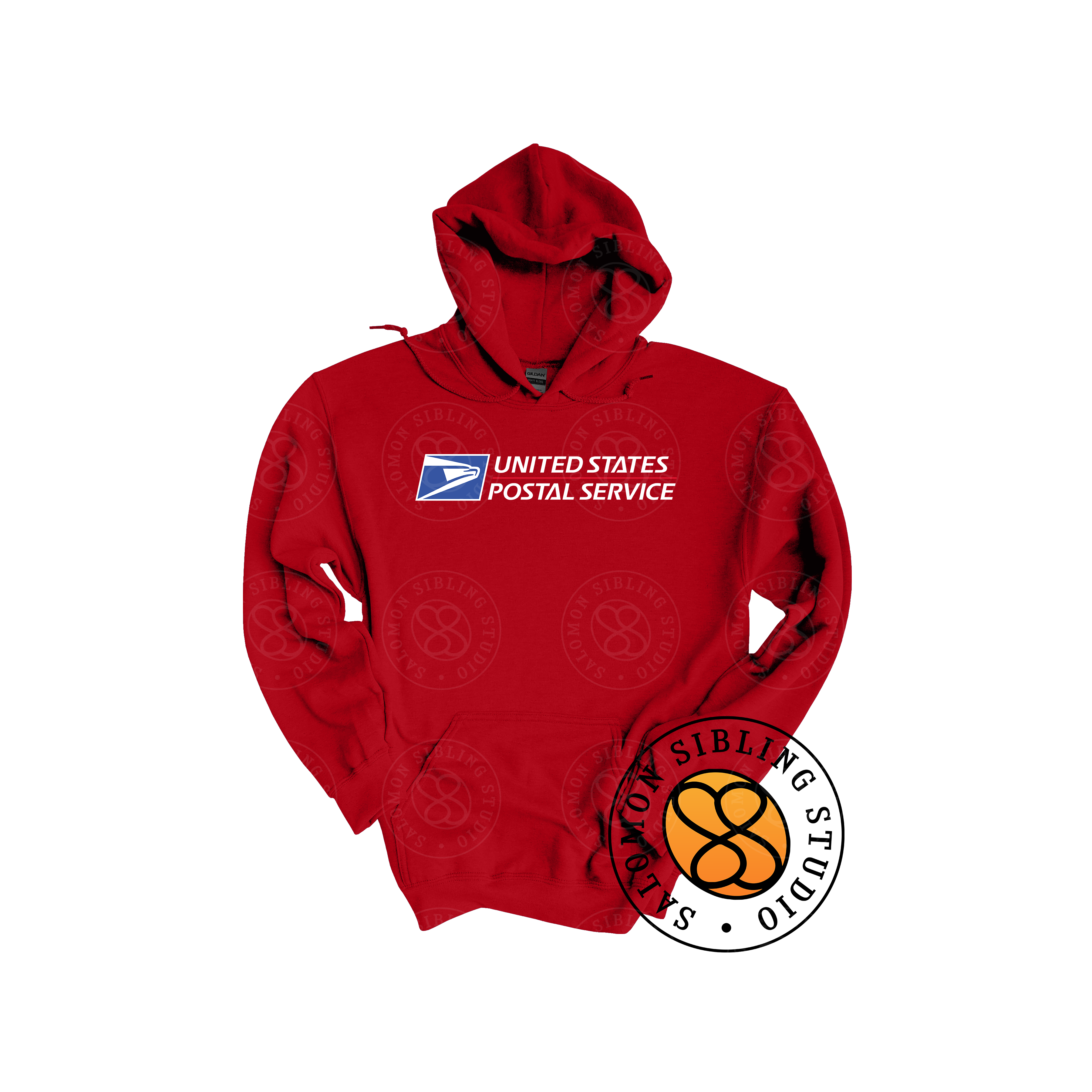 Hoodie Pullover Embroidery Full Color Logo (White Letters)