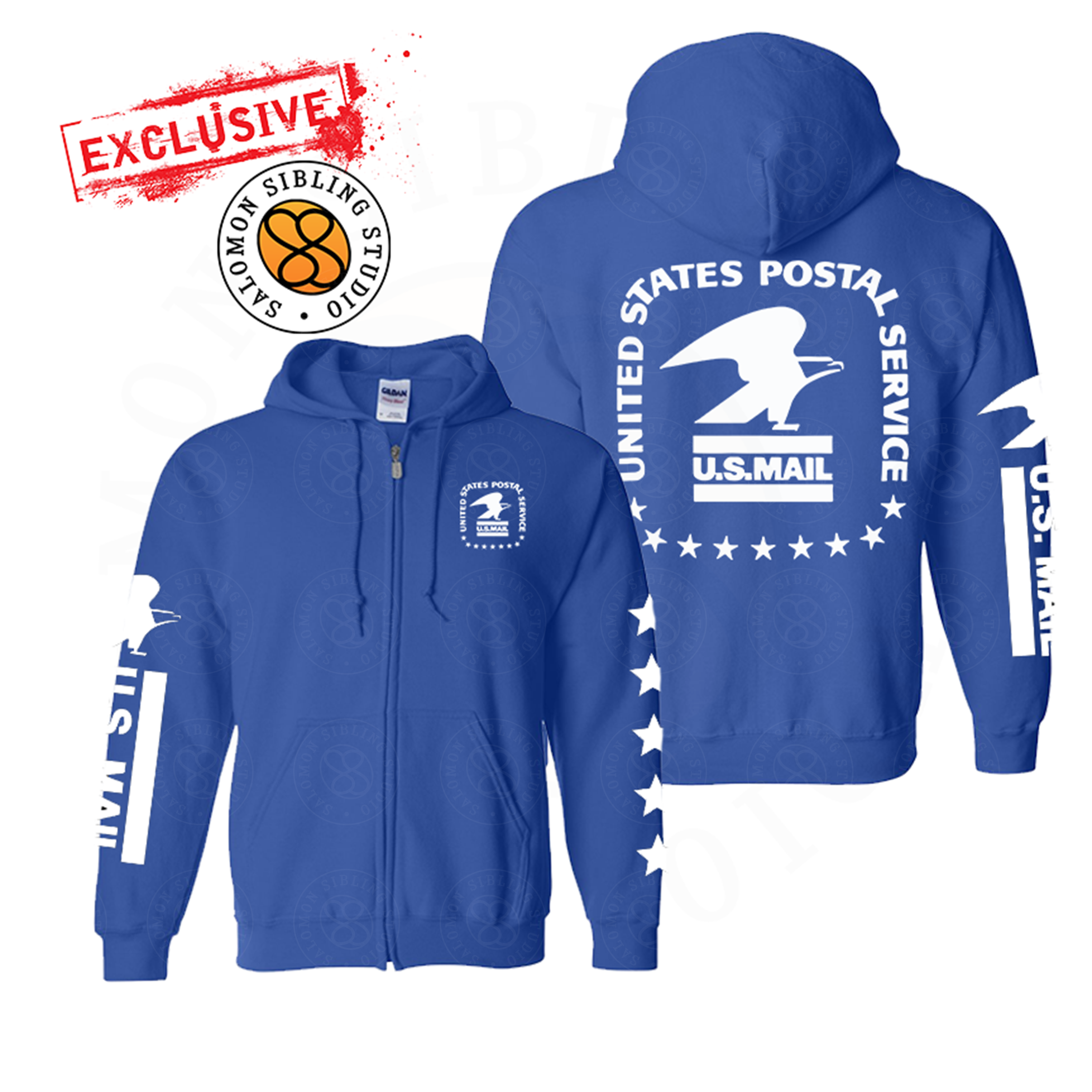 Hoodie Full-Zip USPS OLD LOGO Sweatshirt