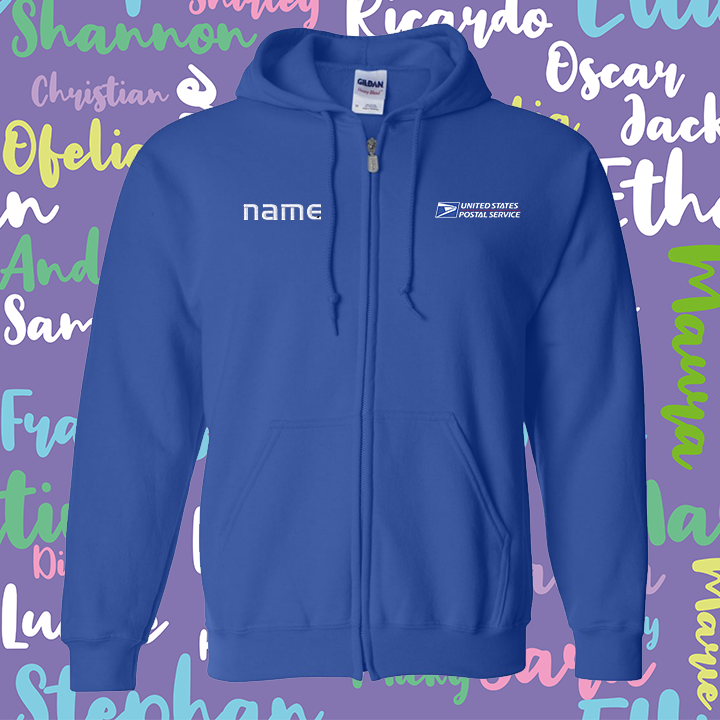 Hoodie Personalized Full-Zip Sweatshirt Embroidery logo and name!