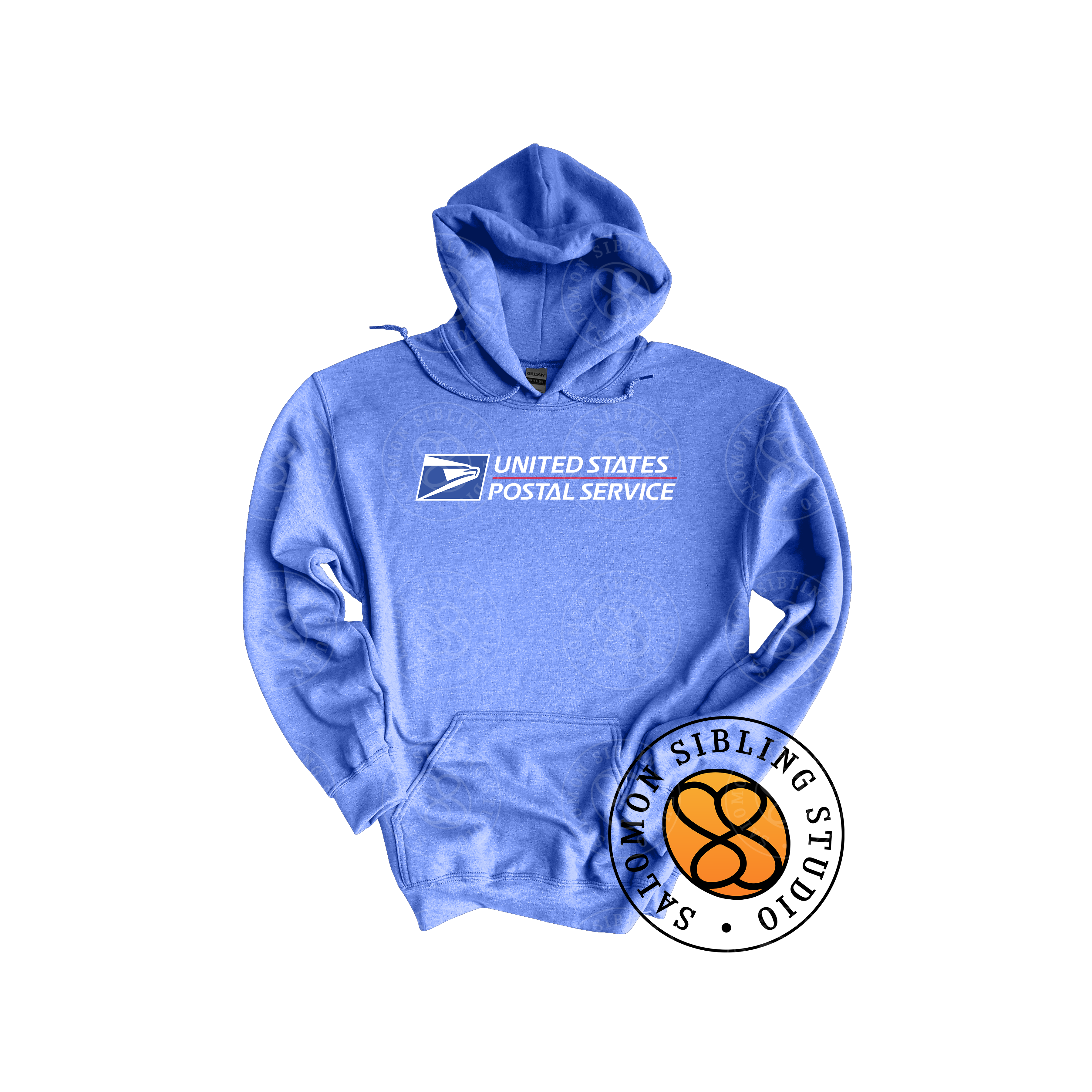 Hoodie Pullover Embroidery Full Color Logo (White Letters)