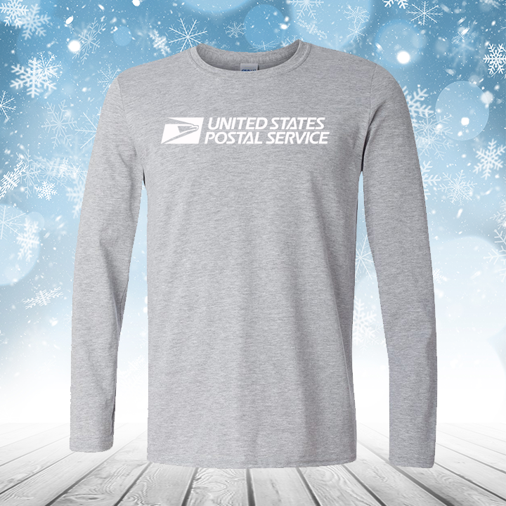 T-Shirt Long Sleeve Softstyle White Logo