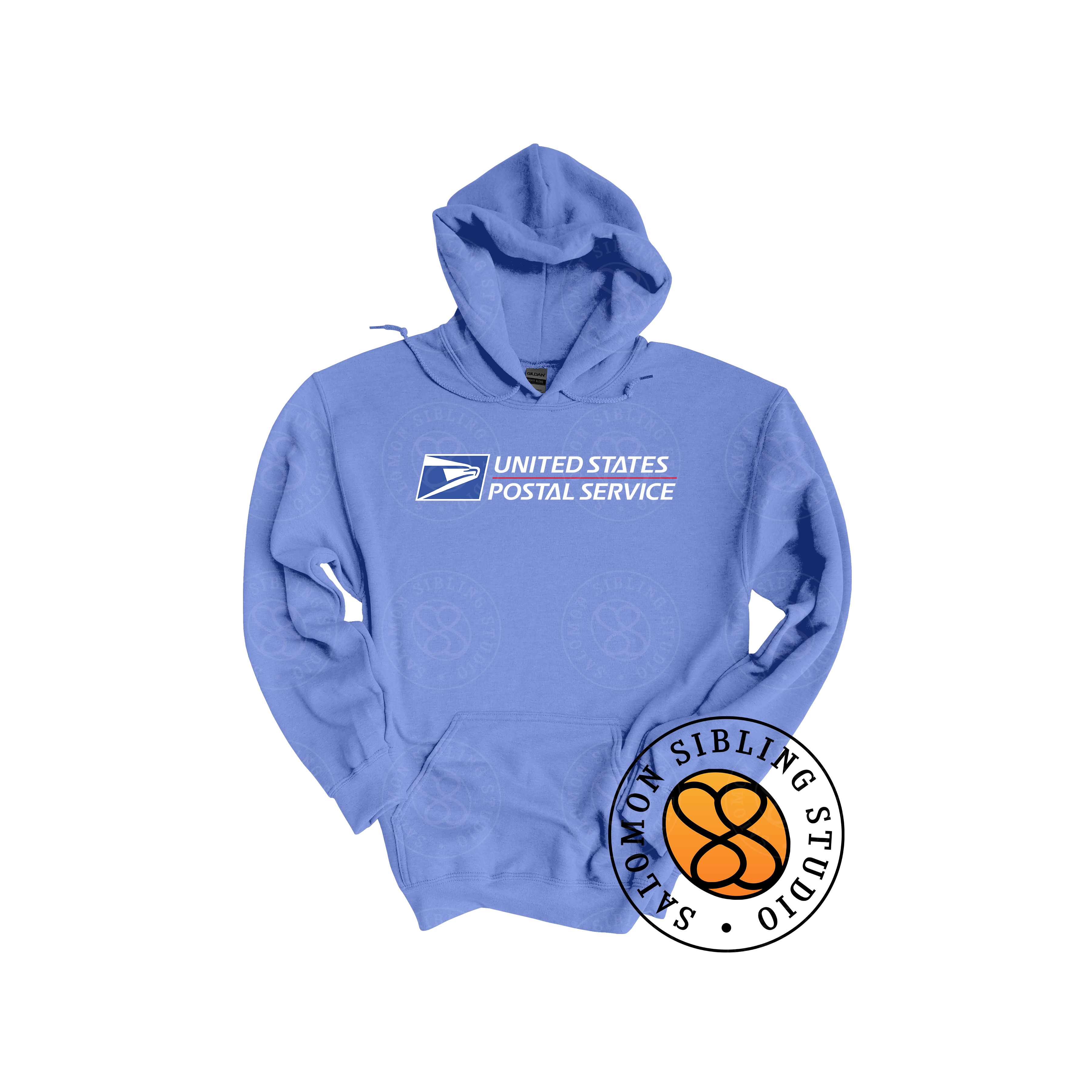 Hoodie Pullover Embroidery Full Color Logo (White Letters)