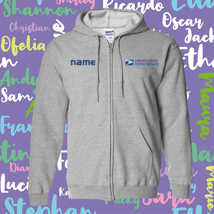 Hoodie Personalized Full-Zip Sweatshirt Embroidery logo and name!