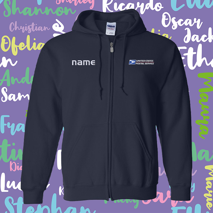 Hoodie Personalized Full-Zip Sweatshirt Embroidery logo and name!